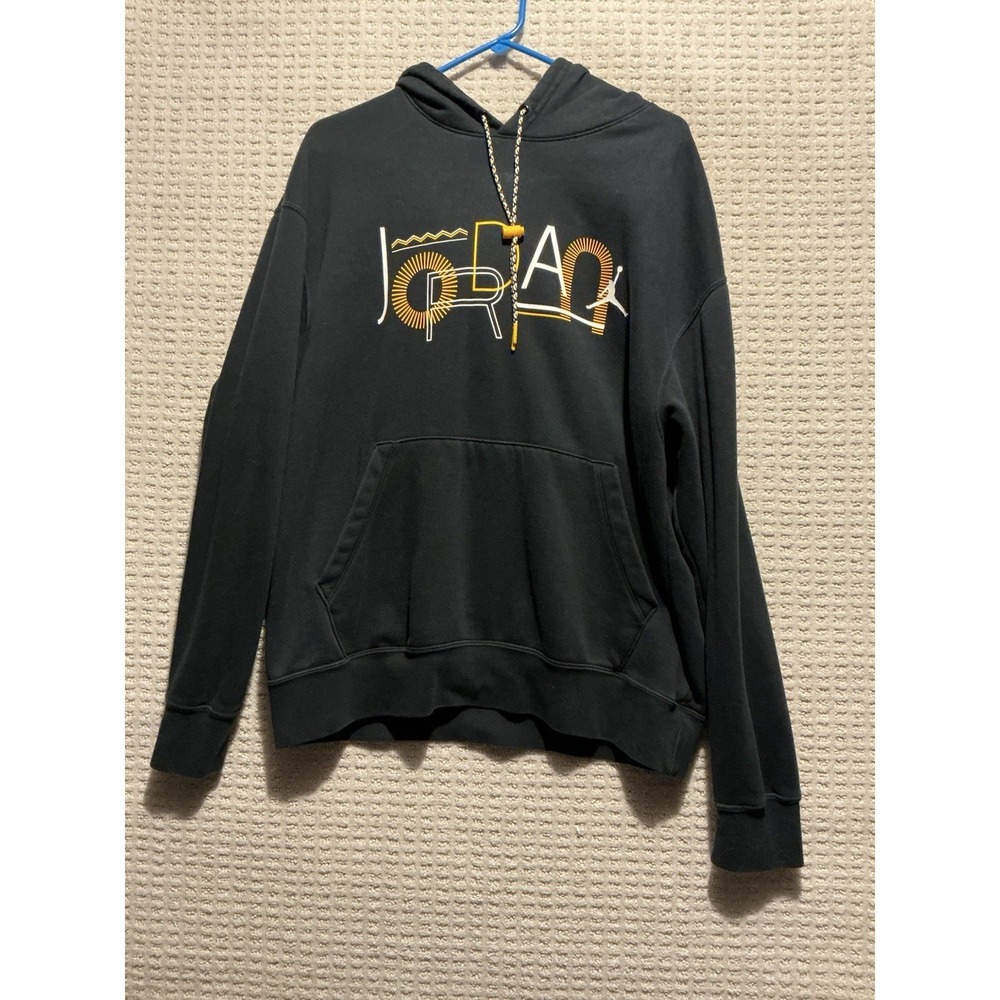 Air Jordan Standard Fit Black‎ Hoodie Large Unique Graphics